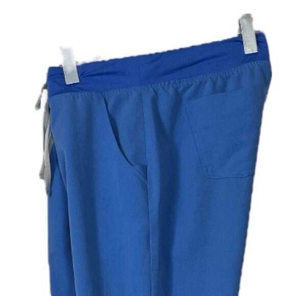 FIGS Jogger Pants Pull On Scrubs Zip Cargo Pocket Blue Women’s Size Medium - Picture 6 of 10